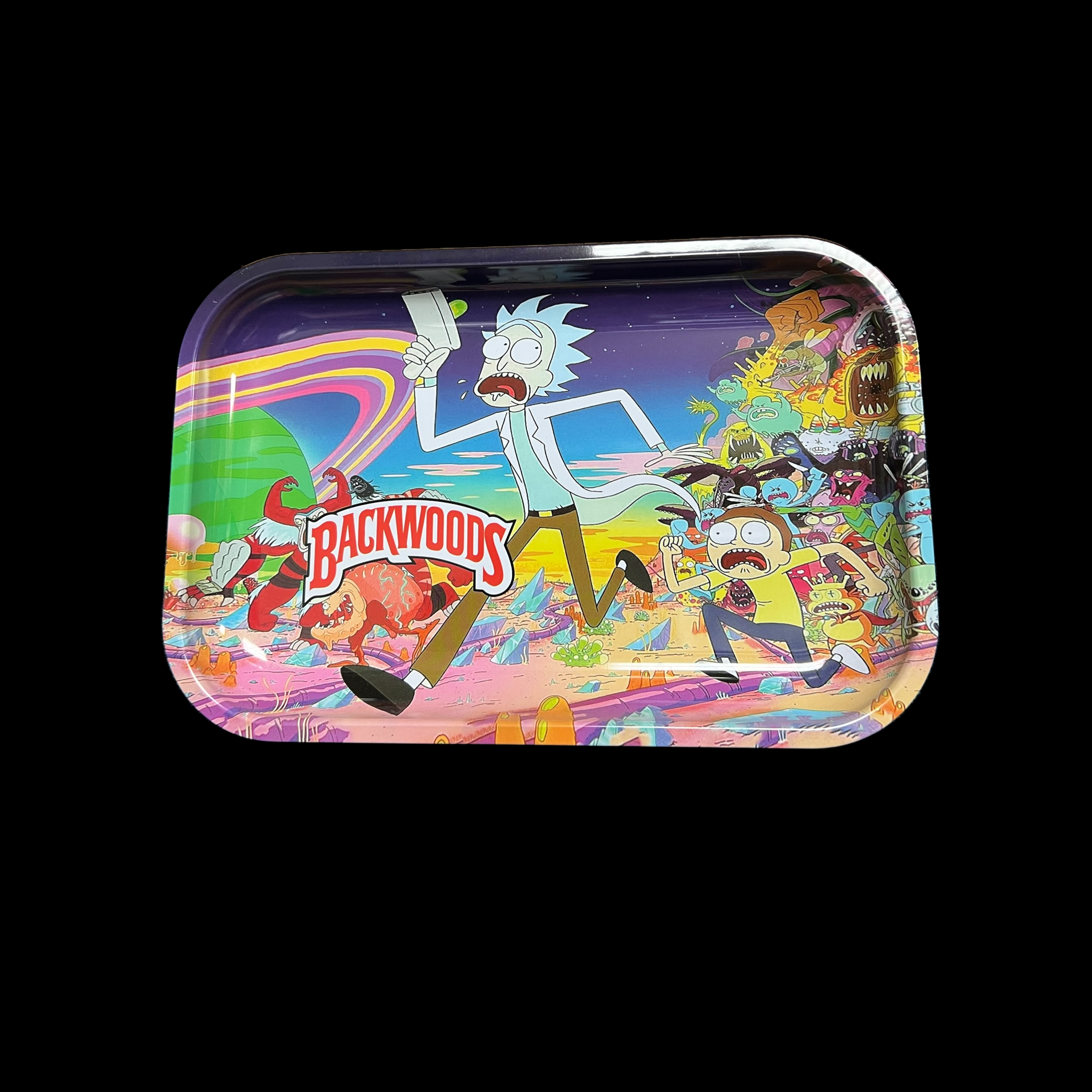 Graphic Rolling Tray - R&M Chaos – SkycoDistro